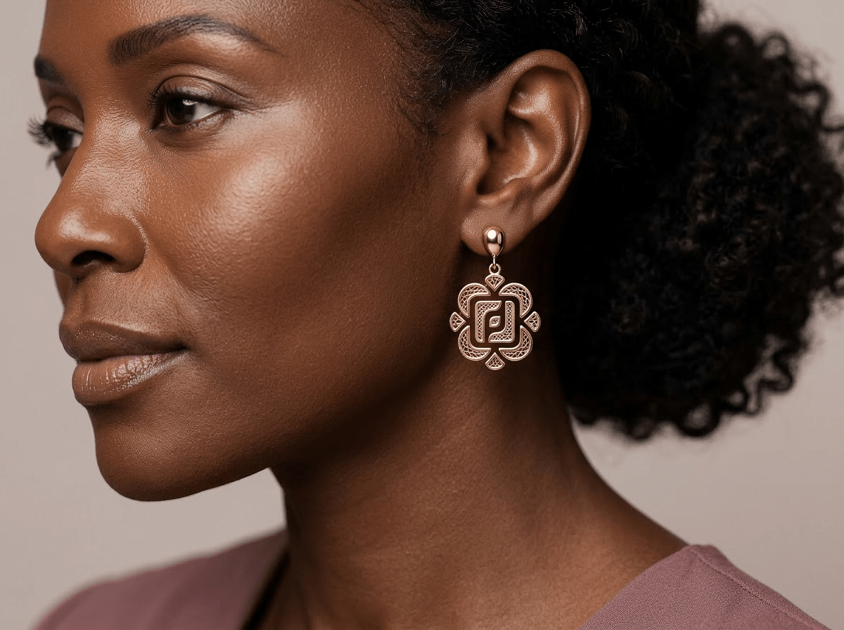 First Lady earrings design